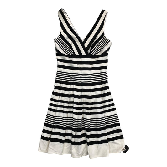 Dress Casual Midi By White House Black Market In Striped Pattern, Size:0