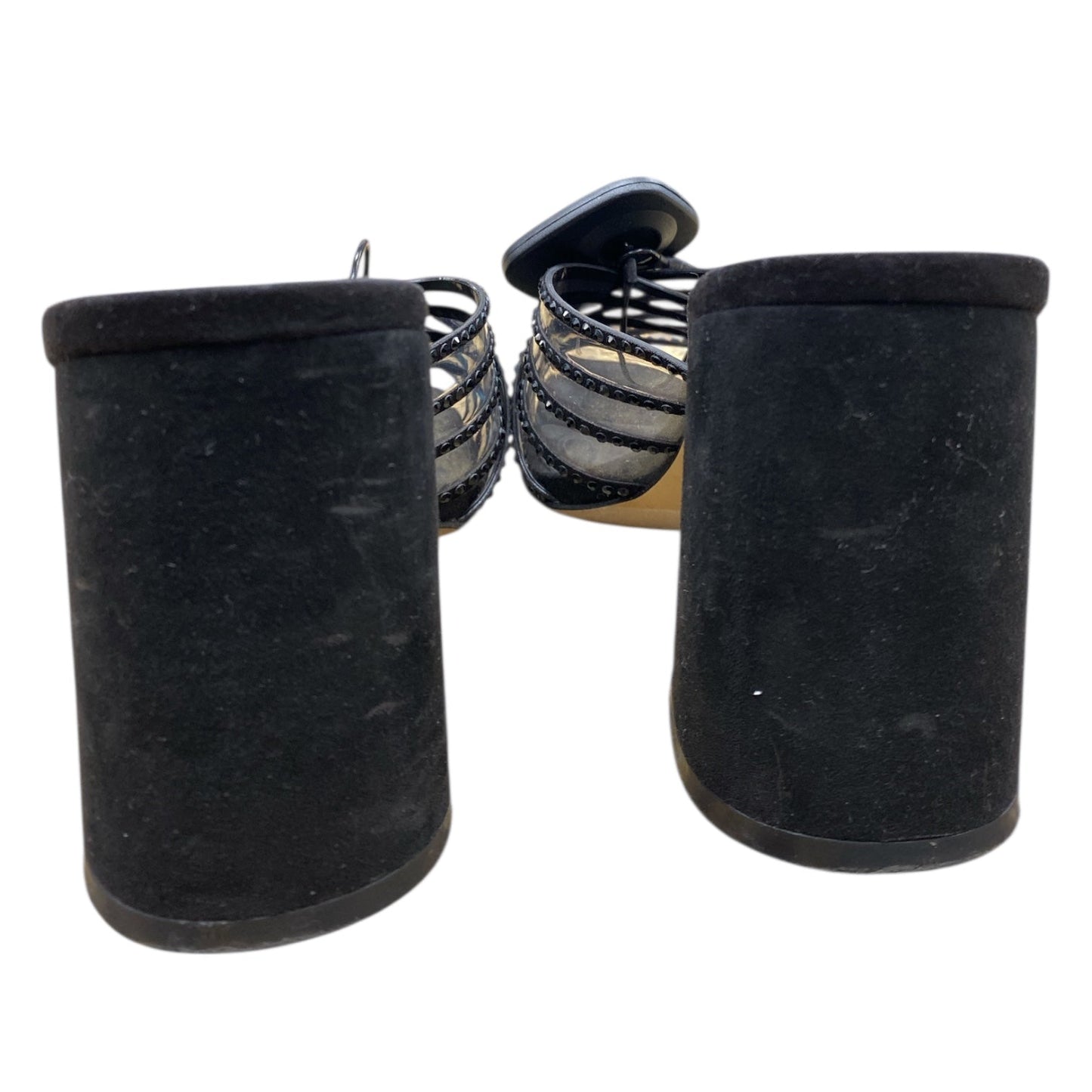Sandals Heels Block By JLO In Black, Size:6