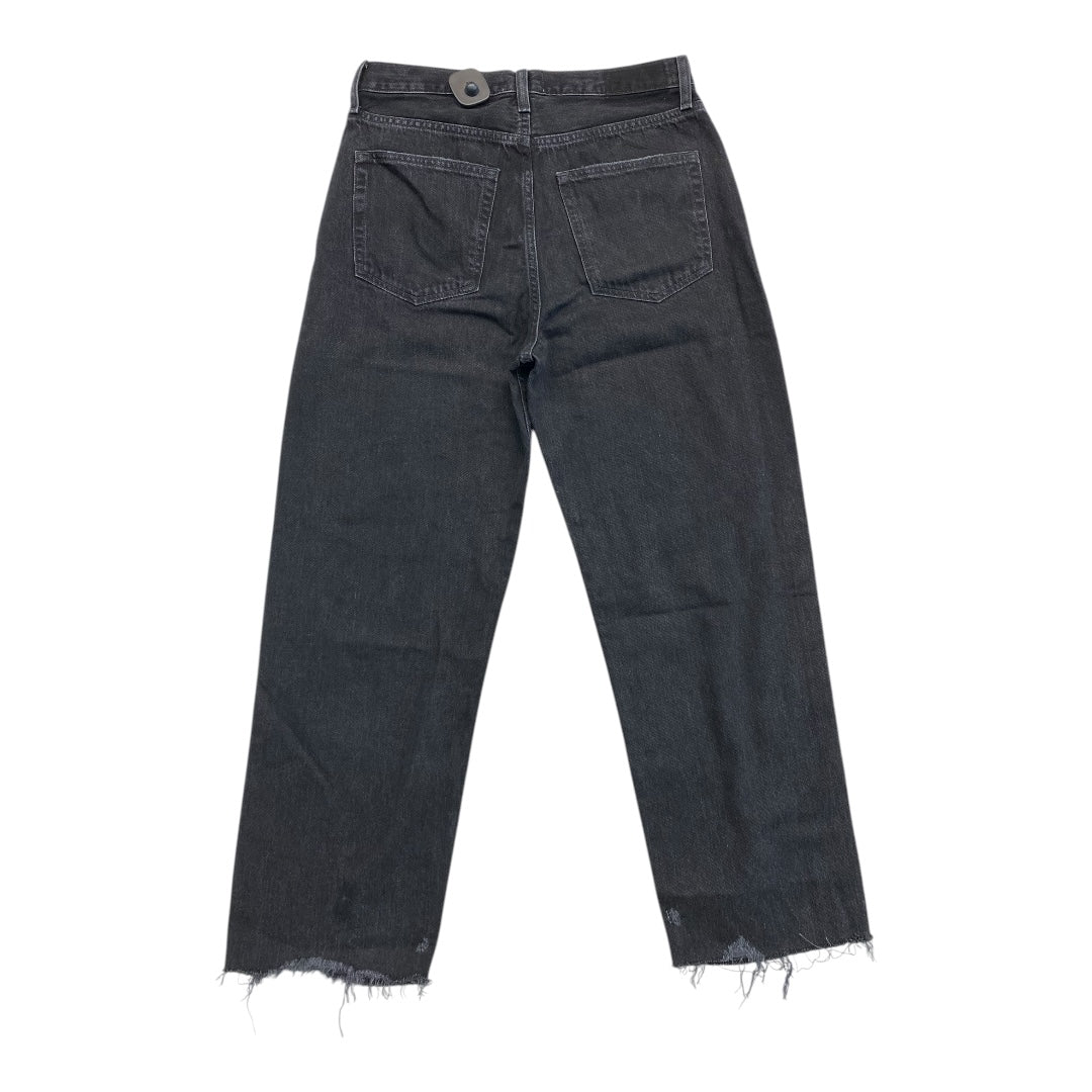 Jeans Wide Leg By Etica In Black Denim, Size:8