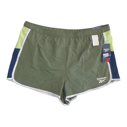 Athletic Shorts By Reebok In Green, Size:Xxxl