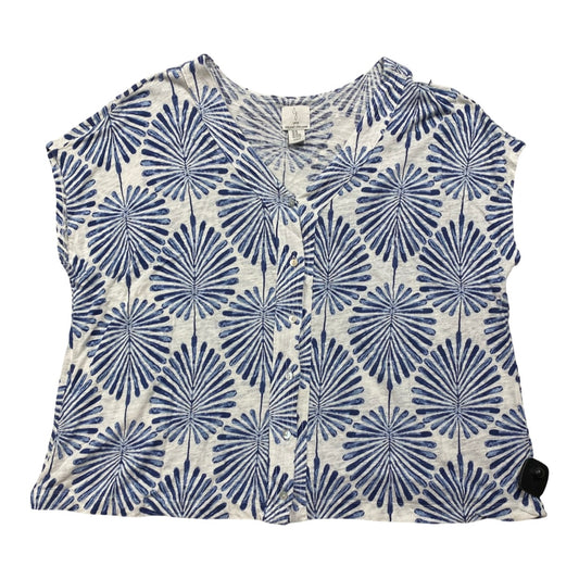 Top Ss By Joie In Blue & White, Size:3X