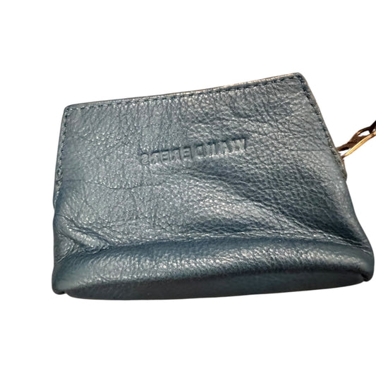 Wallet Leather By WANDERERS TRAVEL CO In Teal, Size:Small