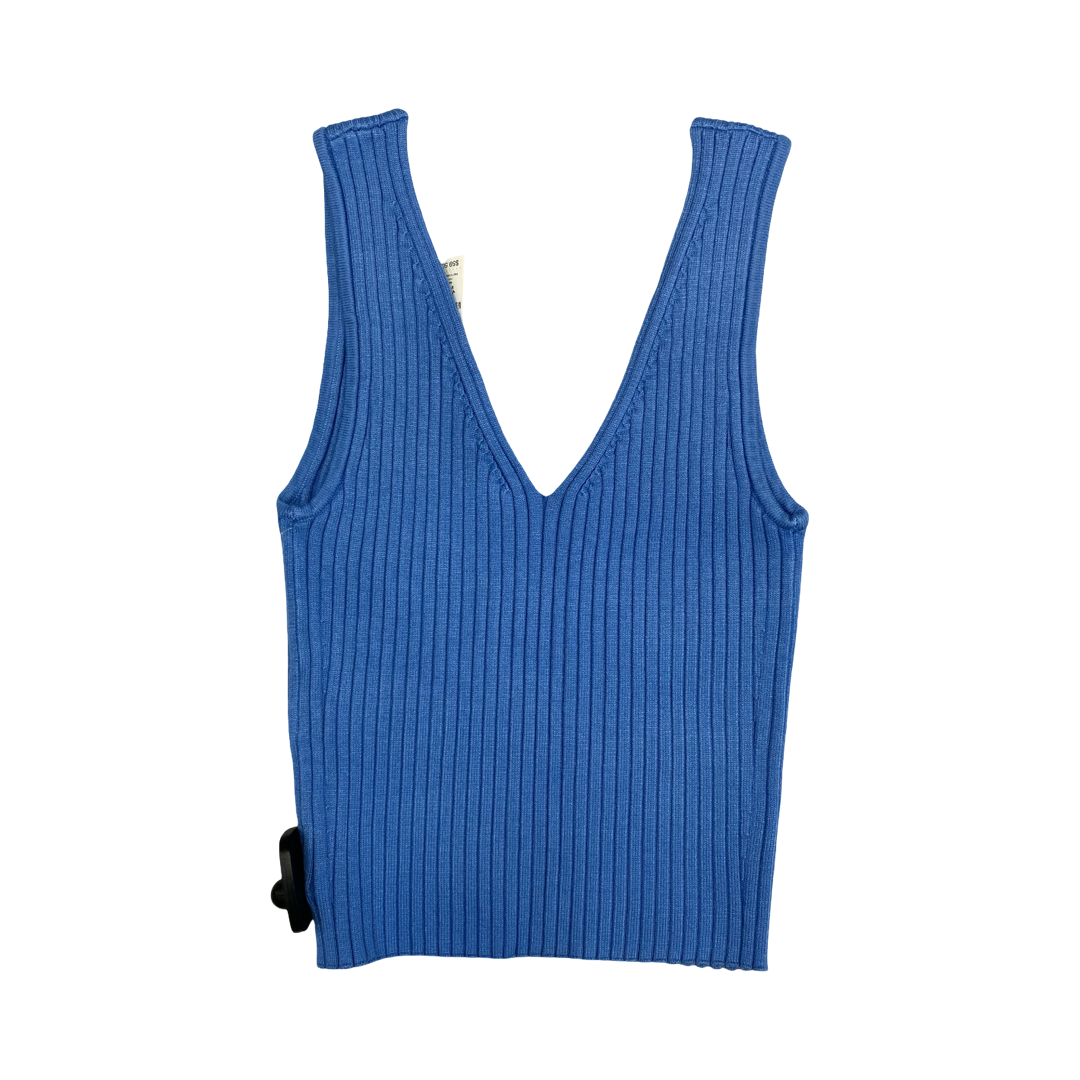 Top Sleeveless By Madewell In Blue, Size:S