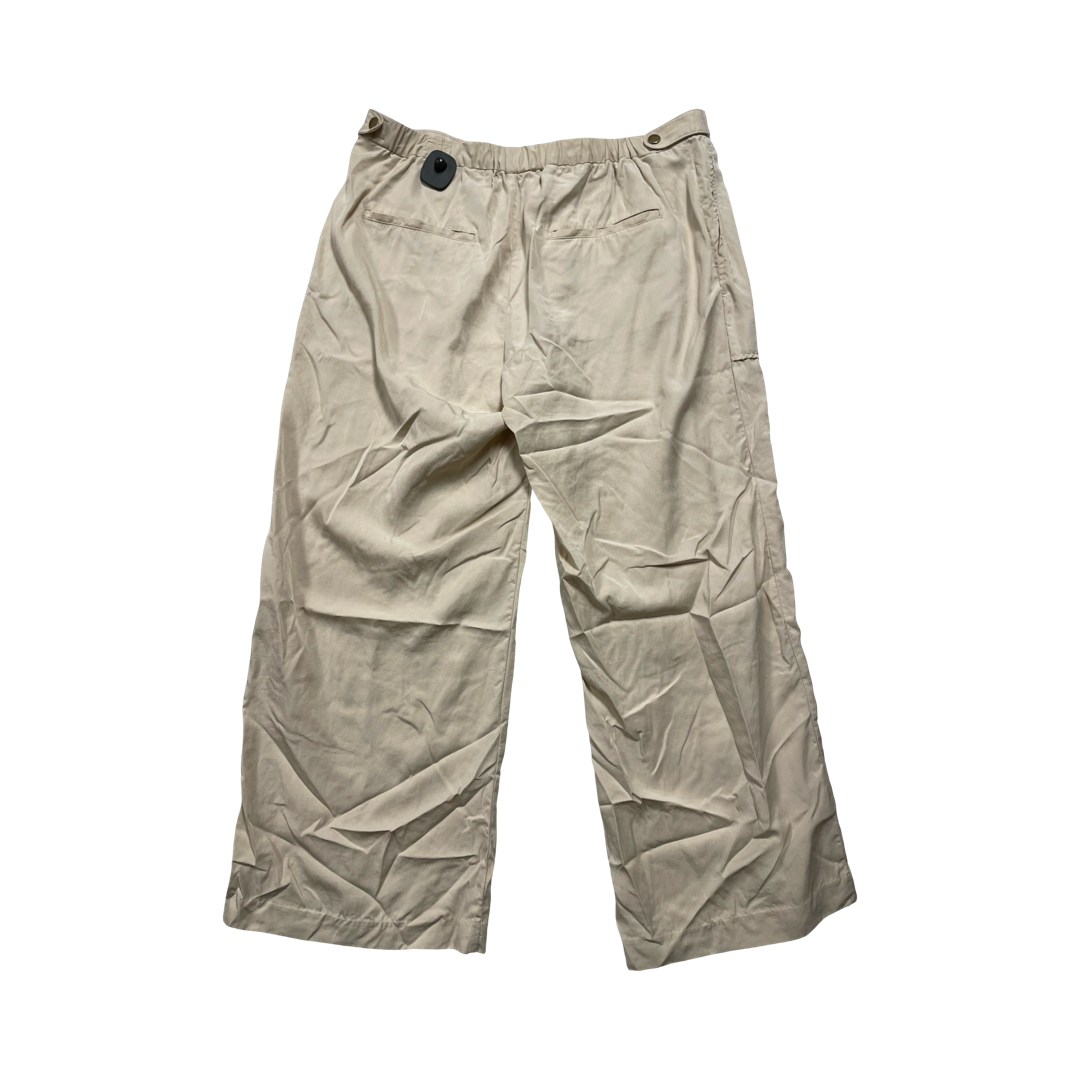 Pants Wide Leg By Banana Republic In Tan, Size:Xl