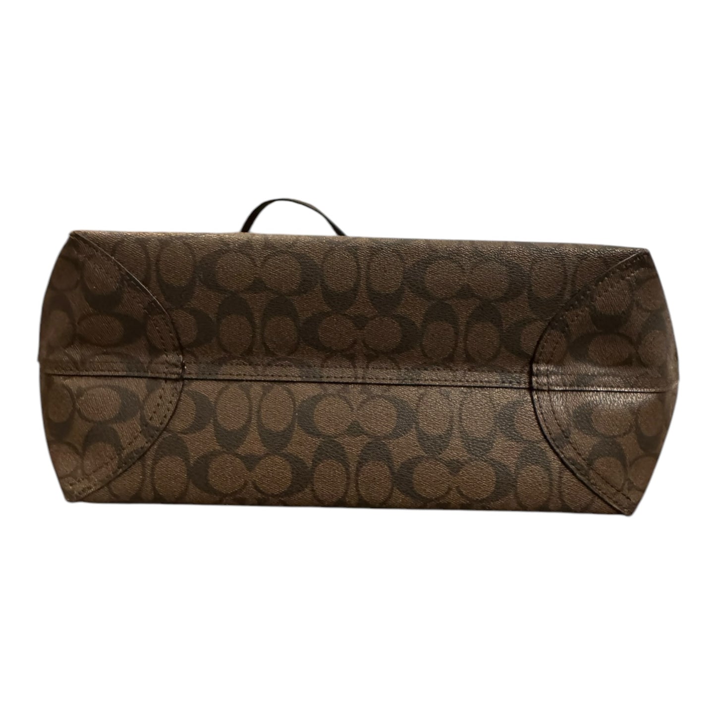 Handbag Reversible Designer By Coach In Black & Brown, Size:Large