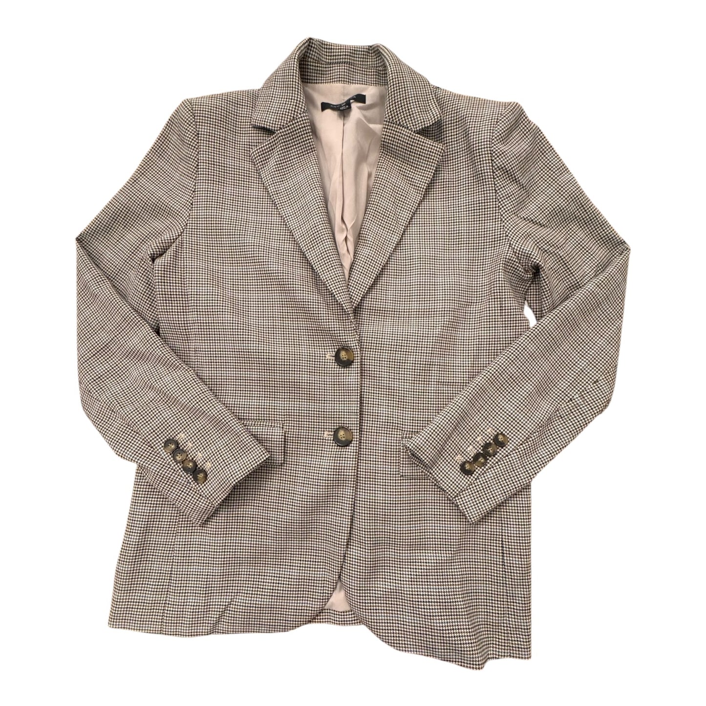 Blazer By Ann Taylor In Blue & Brown, Size:Xxs