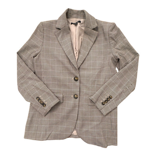Blazer By Ann Taylor In Blue & Brown, Size:Xxs