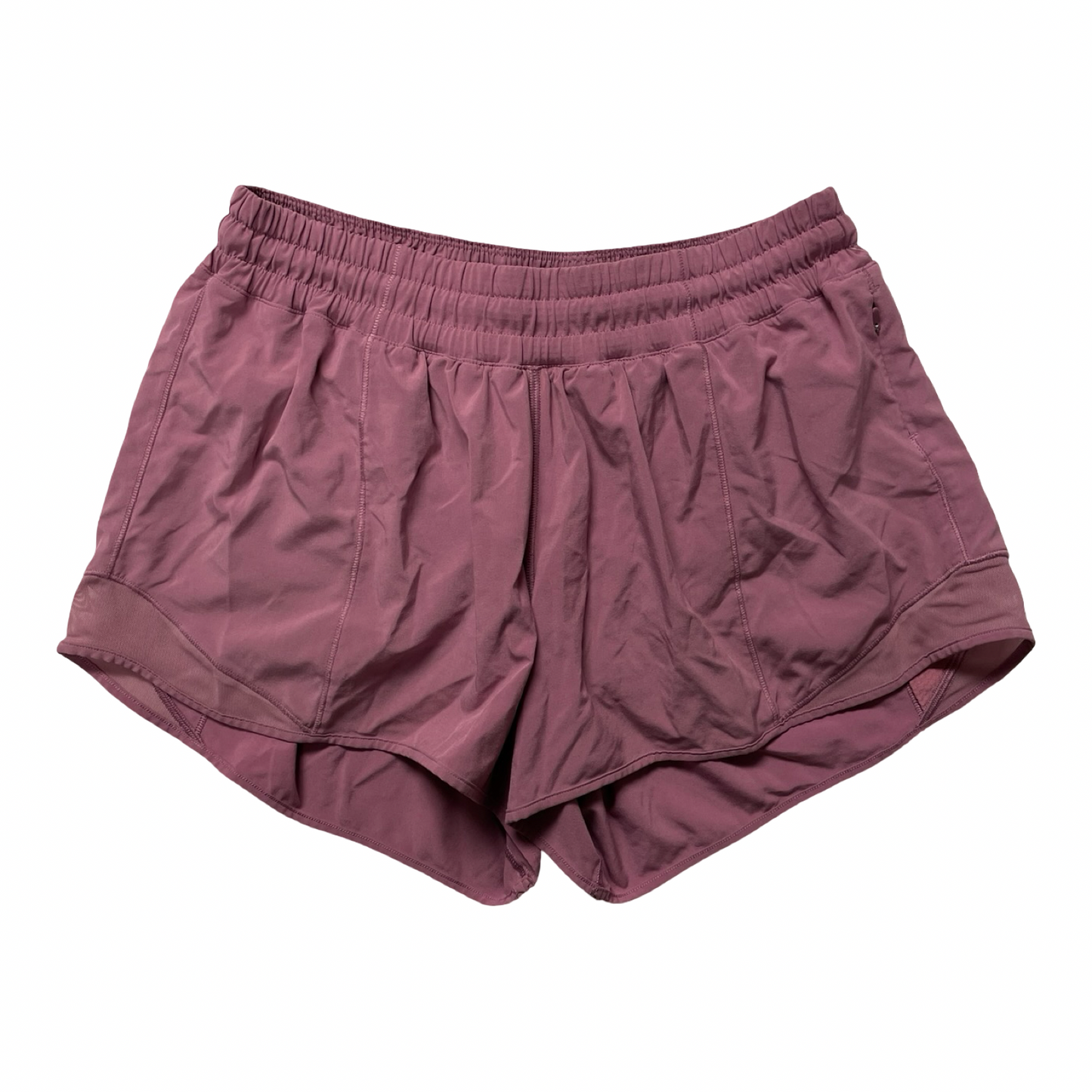 Athletic Shorts By Lululemon In Purple Pink, Size:8