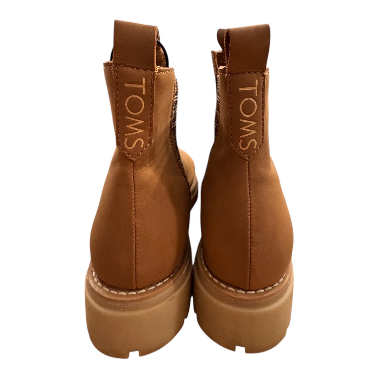 Boots Ankle Flats By Toms In Tan, Size:9.5