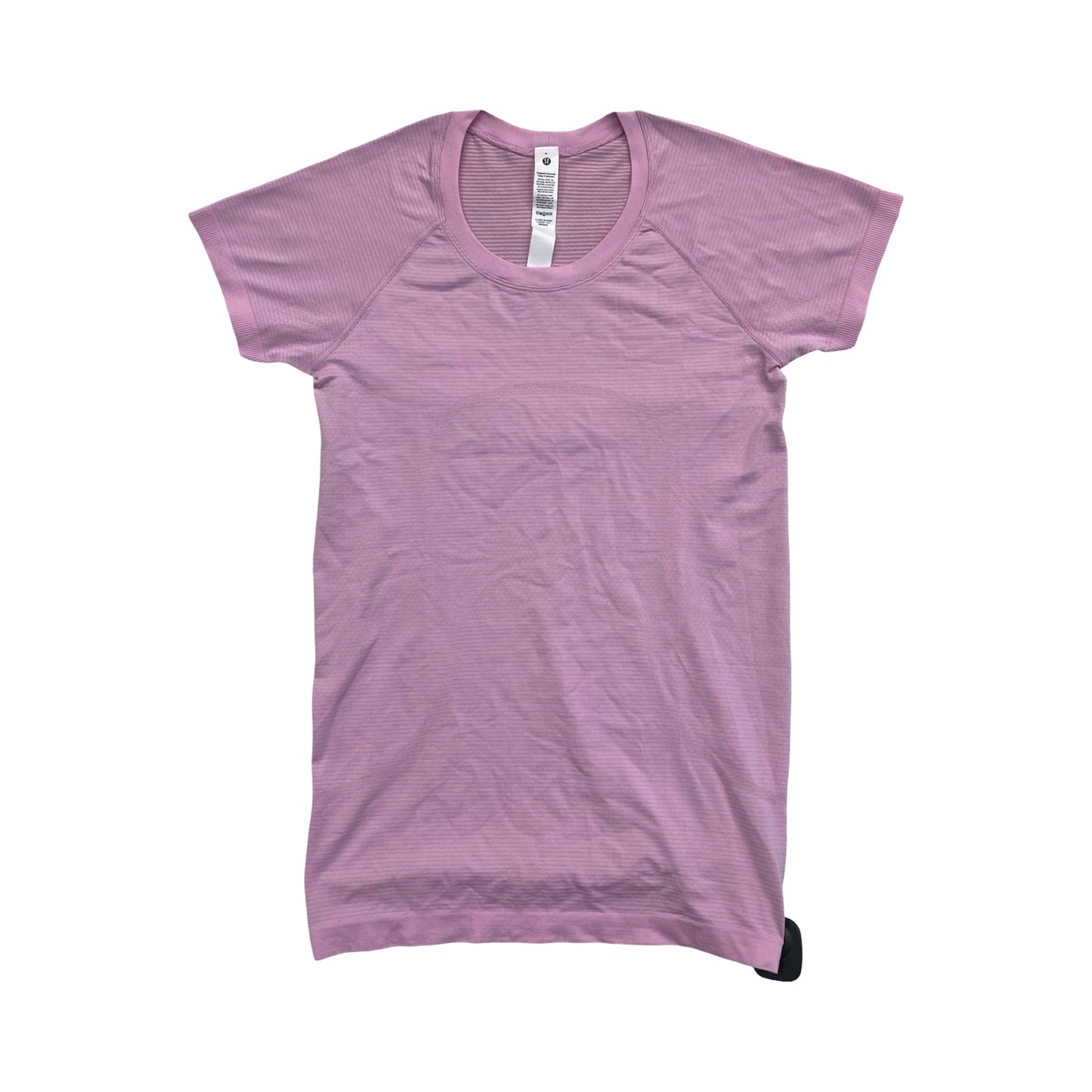 Athletic Top Ss By Lululemon In Pink, Size:8