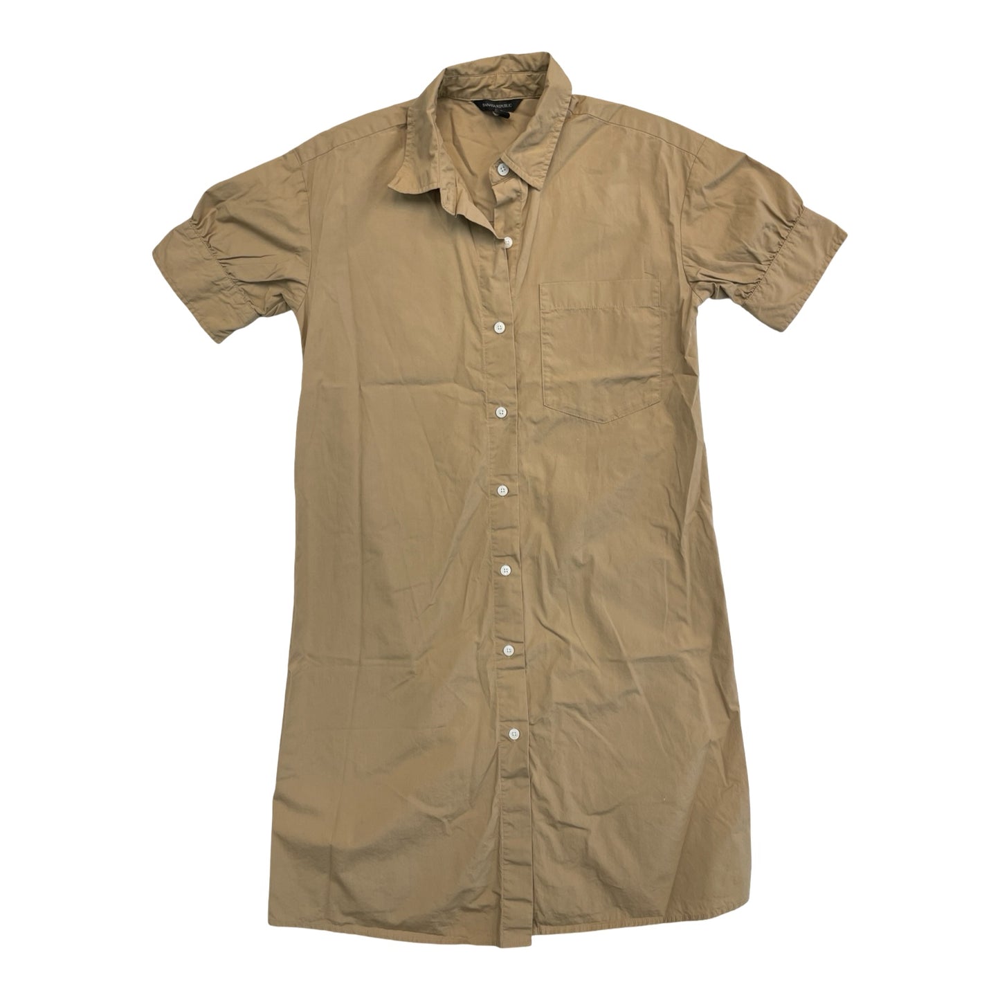 Dress Casual Midi By Banana Republic In Tan, Size:S