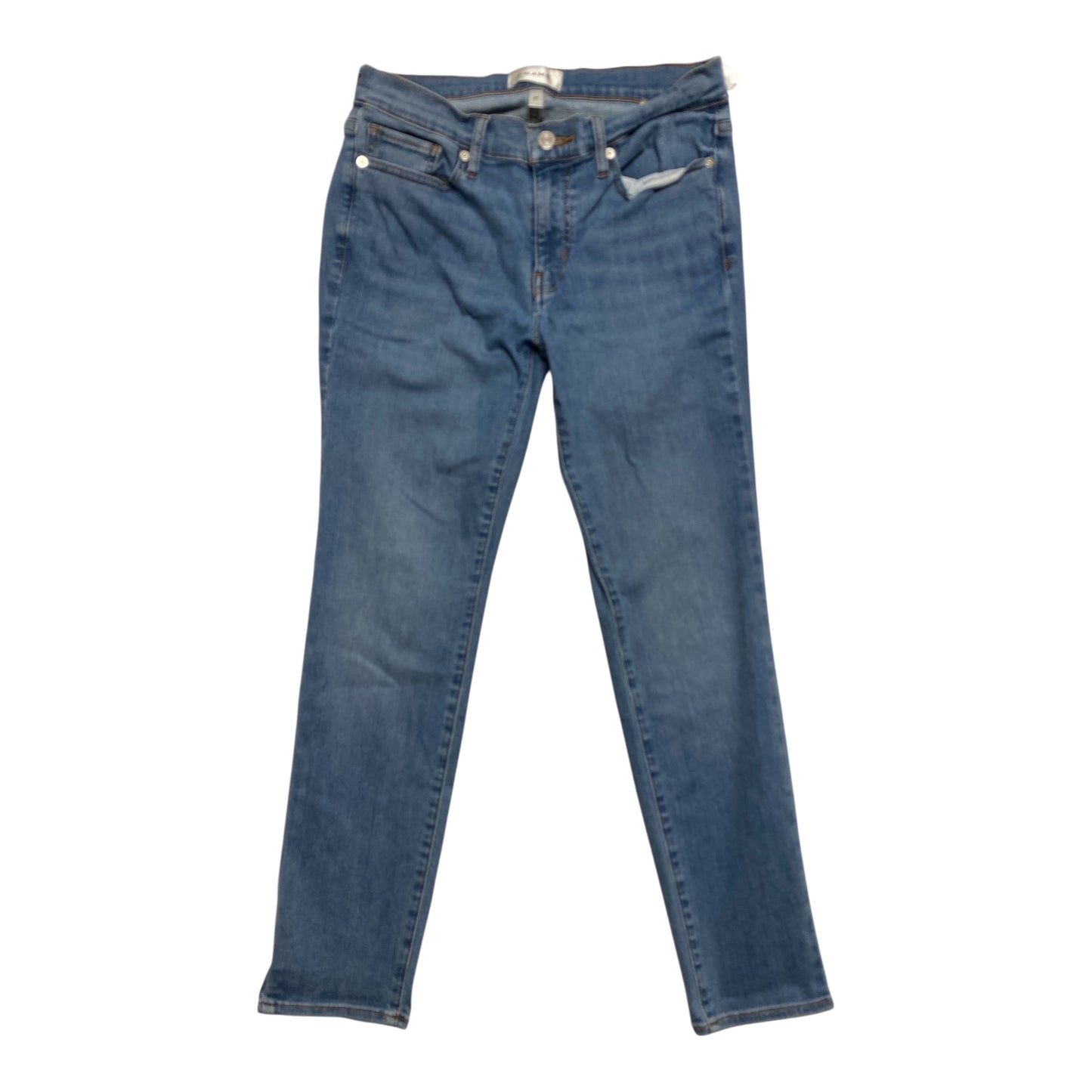 Jeans Straight By Frame In Blue Denim, Size:4