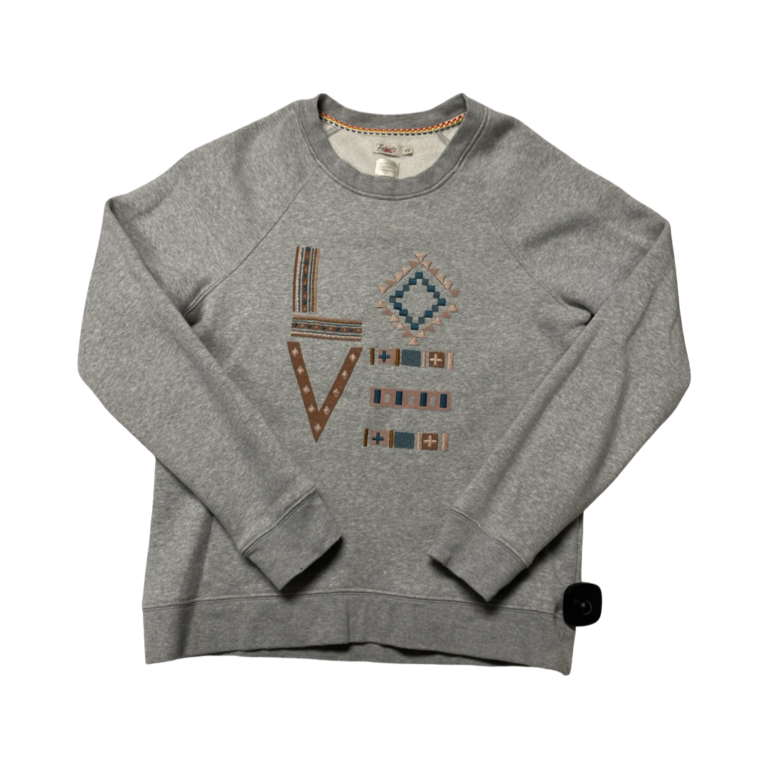 Sweatshirt Crewneck By Faherty In Grey, Size:M