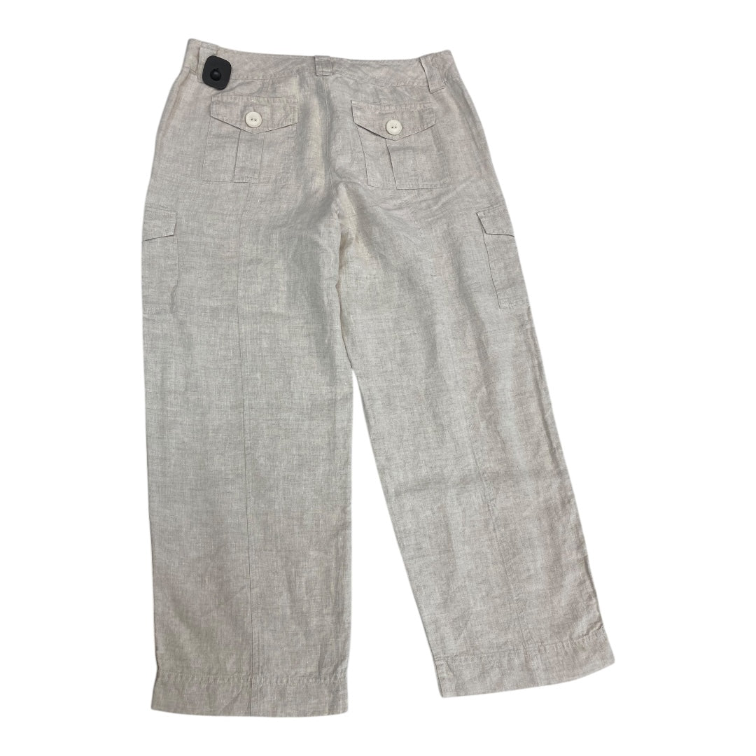 Pants Linen By Talbots In Tan, Size:14