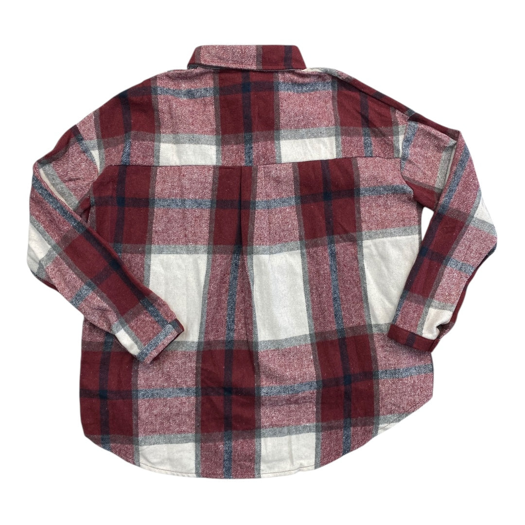 Jacket Shirt By Cmc In Plaid Pattern, Size:M