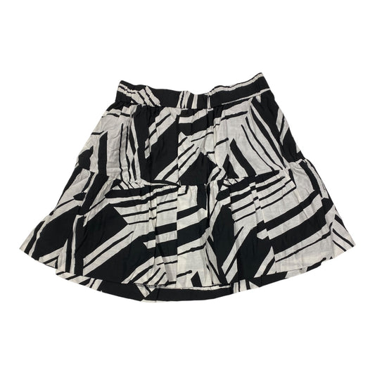 Skirt Mini & Short By Banana Republic In Black & White, Size:M