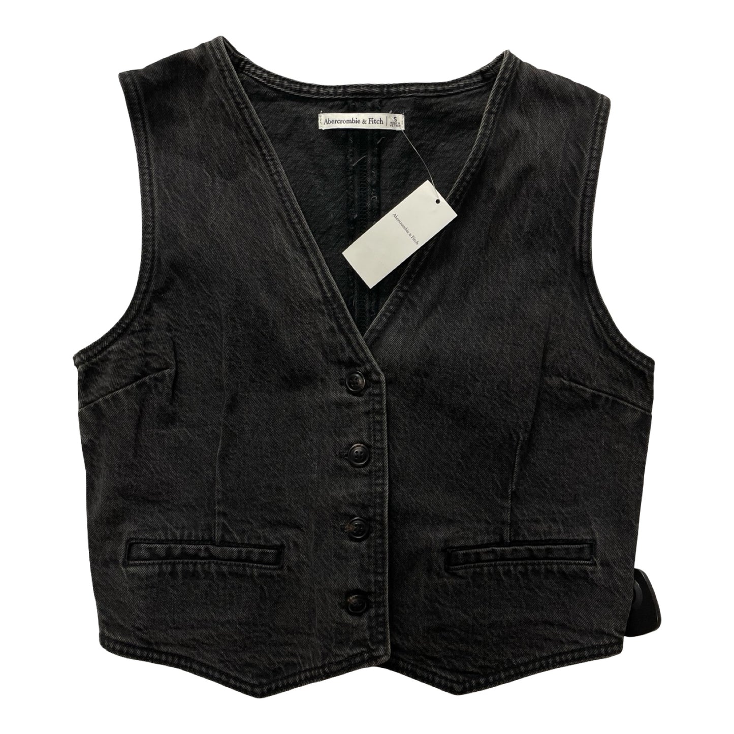 Vest Other By Abercrombie And Fitch In Black, Size:S