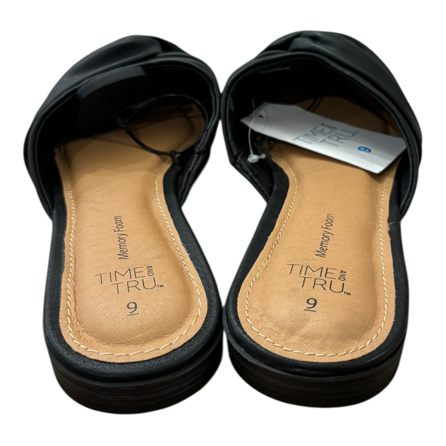 Shoes Flats By Time And Tru In Black, Size:9