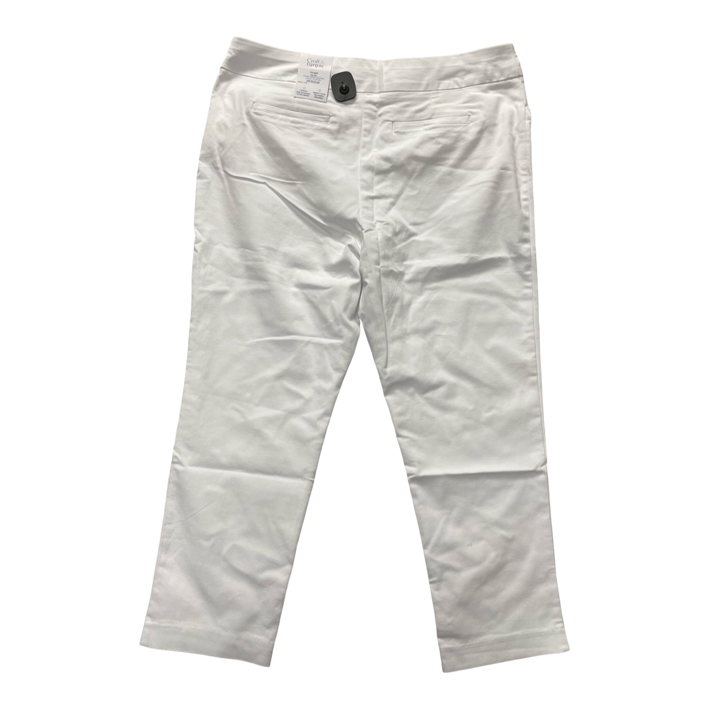 Pants Dress By Croft And Barrow In White, Size:20