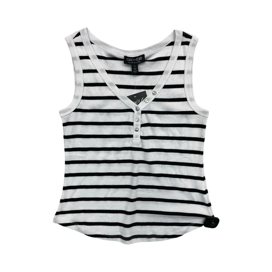 Top Sleeveless By Cmc In Black & White, Size:L