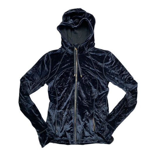 Athletic Jacket By Lululemon In Black & Gold, Size:10