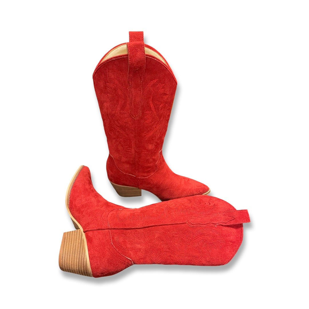 Boots Western By Altard State In Red, Size:6
