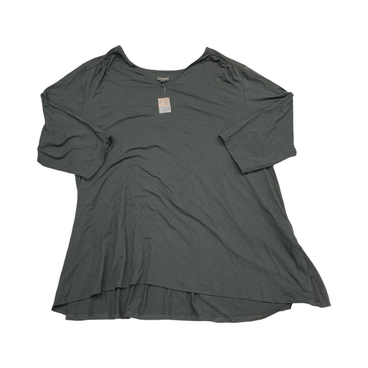 Top 3/4 Sleeve By J. Jill In Black, Size:4X