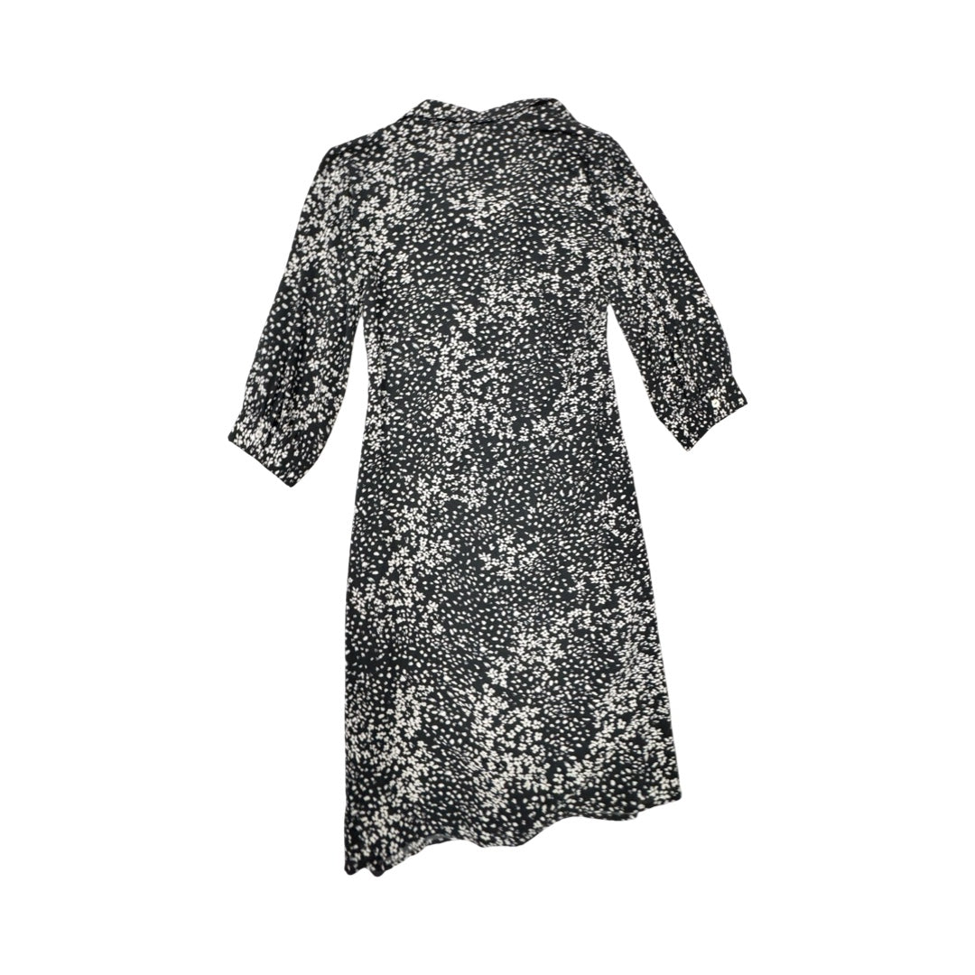 Dress Casual Midi By Dkny In Black & White, Size:8