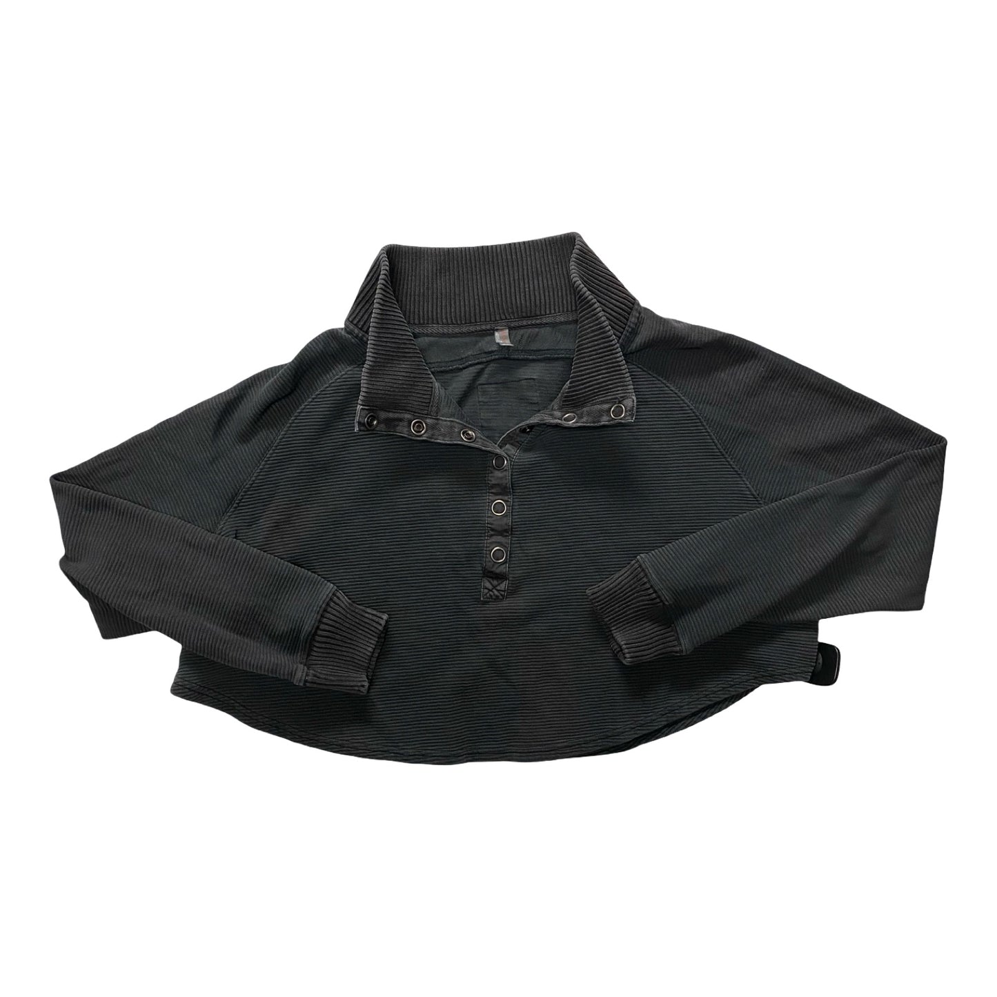 Athletic Top Ls Collar By Free People In Grey, Size:S