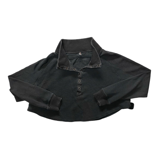 Athletic Top Ls Collar By Free People In Grey, Size:S