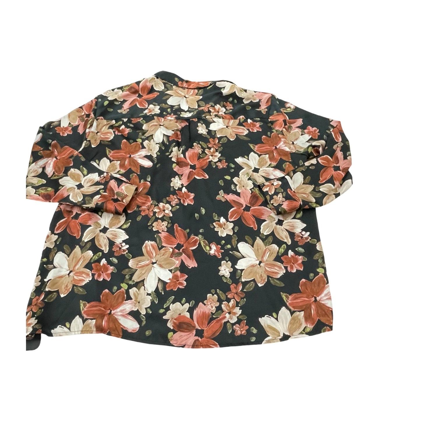 Blouse Ls By Tamara H In Floral Print, Size:Xl