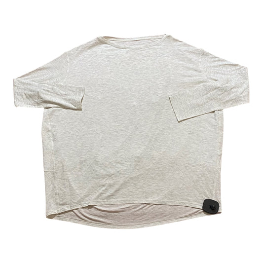 Athletic Top Ls Crewneck By Lululemon In Cream, Size:6