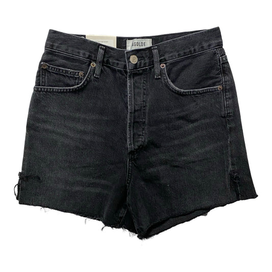 Shorts By Agolde In Black Denim, Size:2