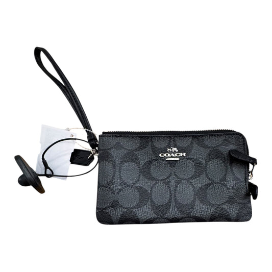 Wristlet Designer By Coach In Black & Grey, Size:Small