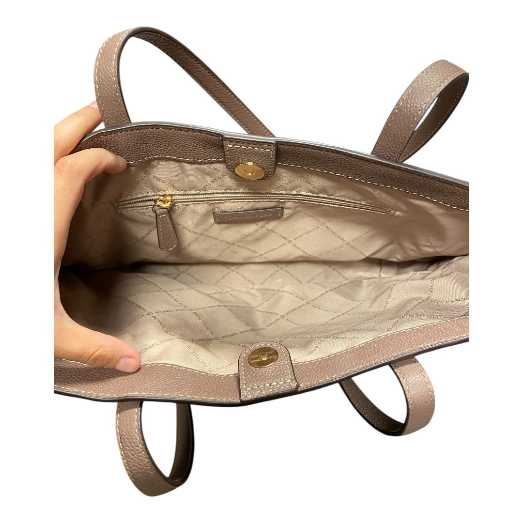 Handbag Designer By Michael Kors In Taupe, Size:Medium