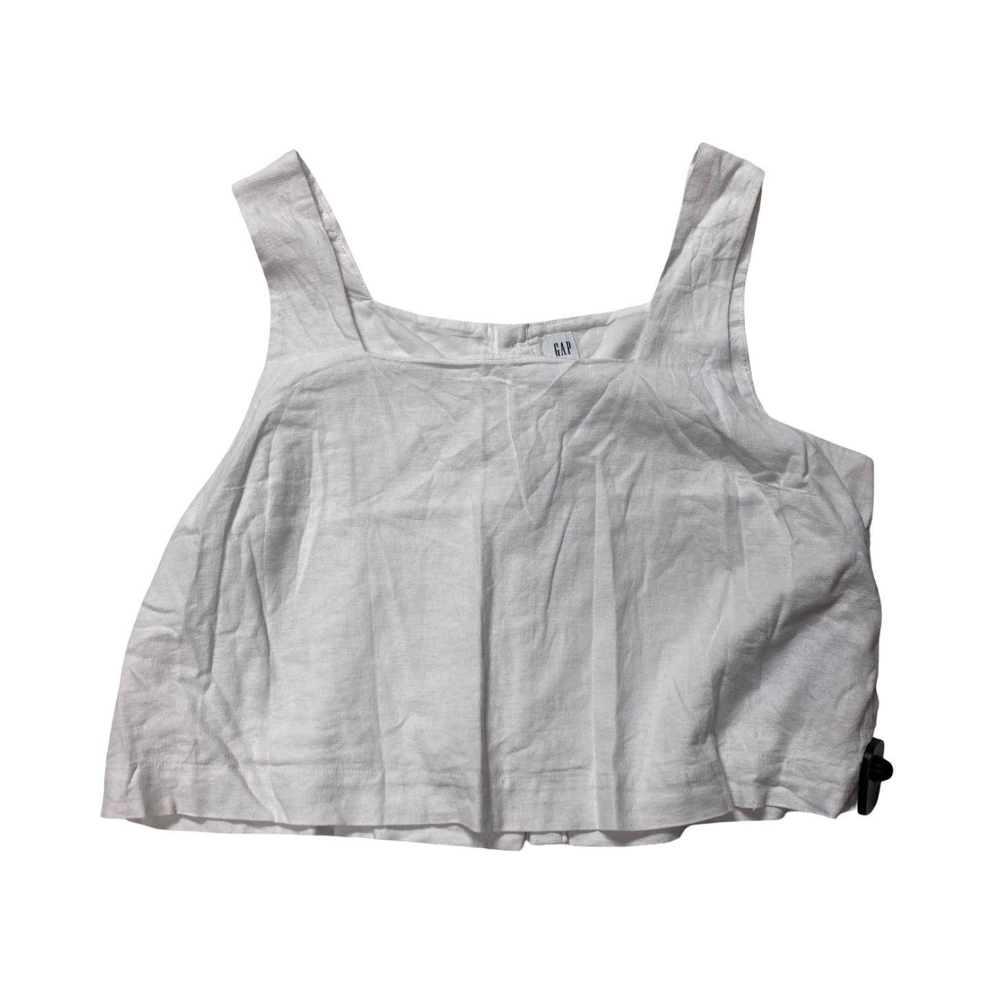 Top Sleeveless By Gap In White, Size:L