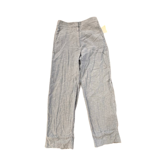 Pants Linen By Zara In Blue, Size:M