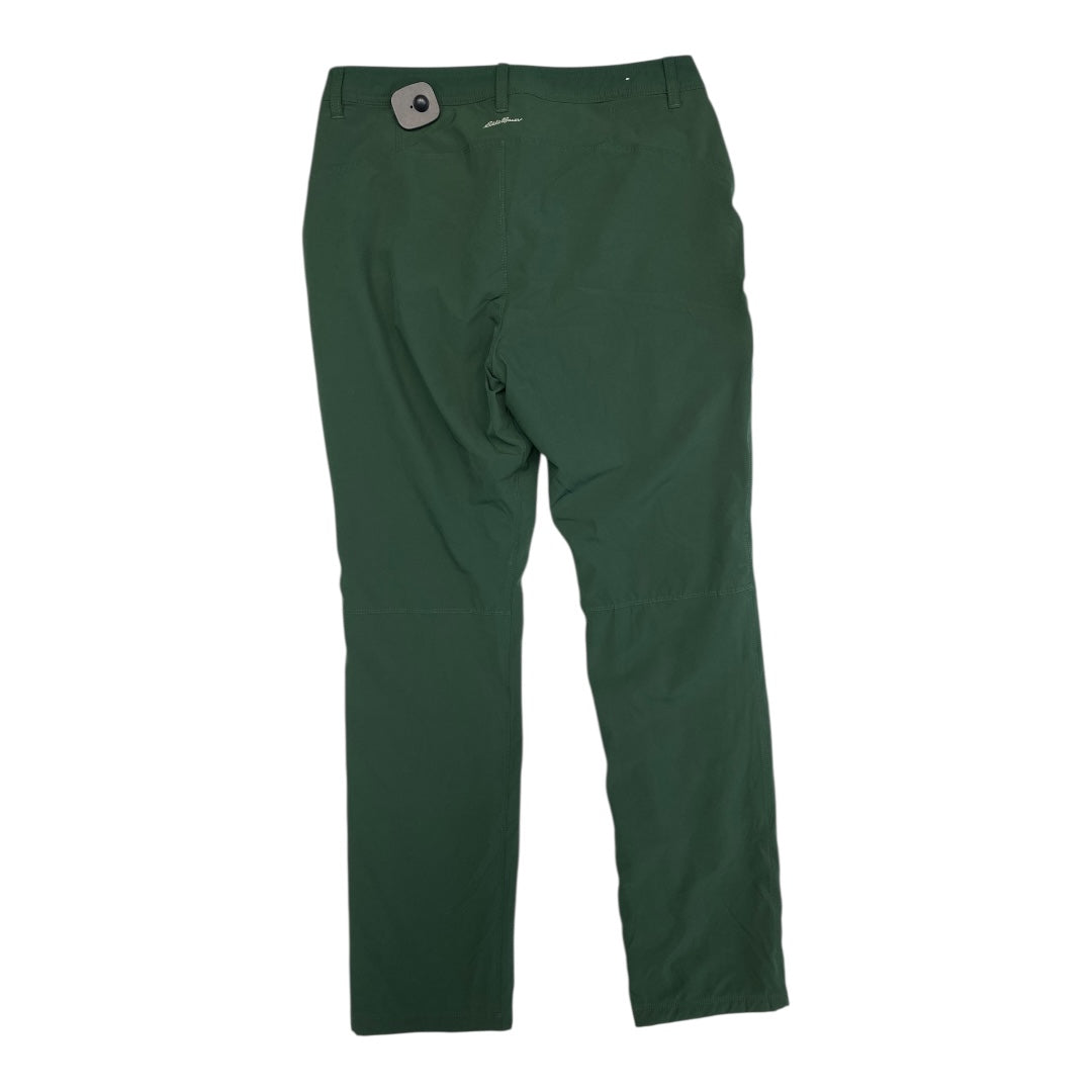 Athletic Pants By Eddie Bauer In Green, Size:8