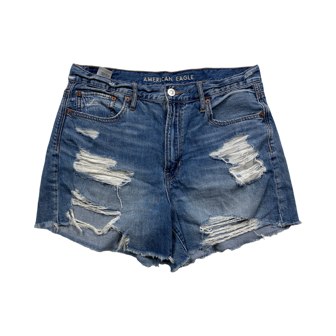 Shorts By American Eagle In Blue Denim, Size:10