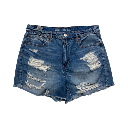 Shorts By American Eagle In Blue Denim, Size:10