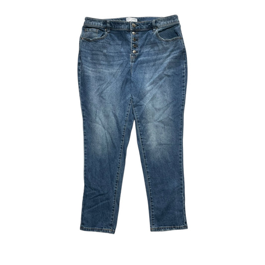 Jeans Skinny By Lane Bryant In Blue Denim, Size:16