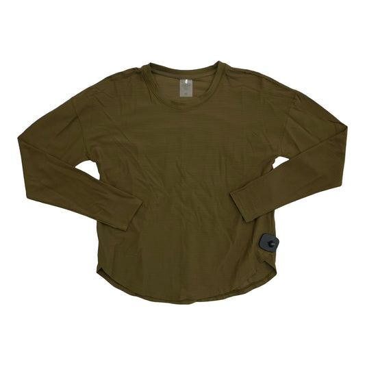 Athletic Top Ls Collar By Calia In Green, Size:Xs