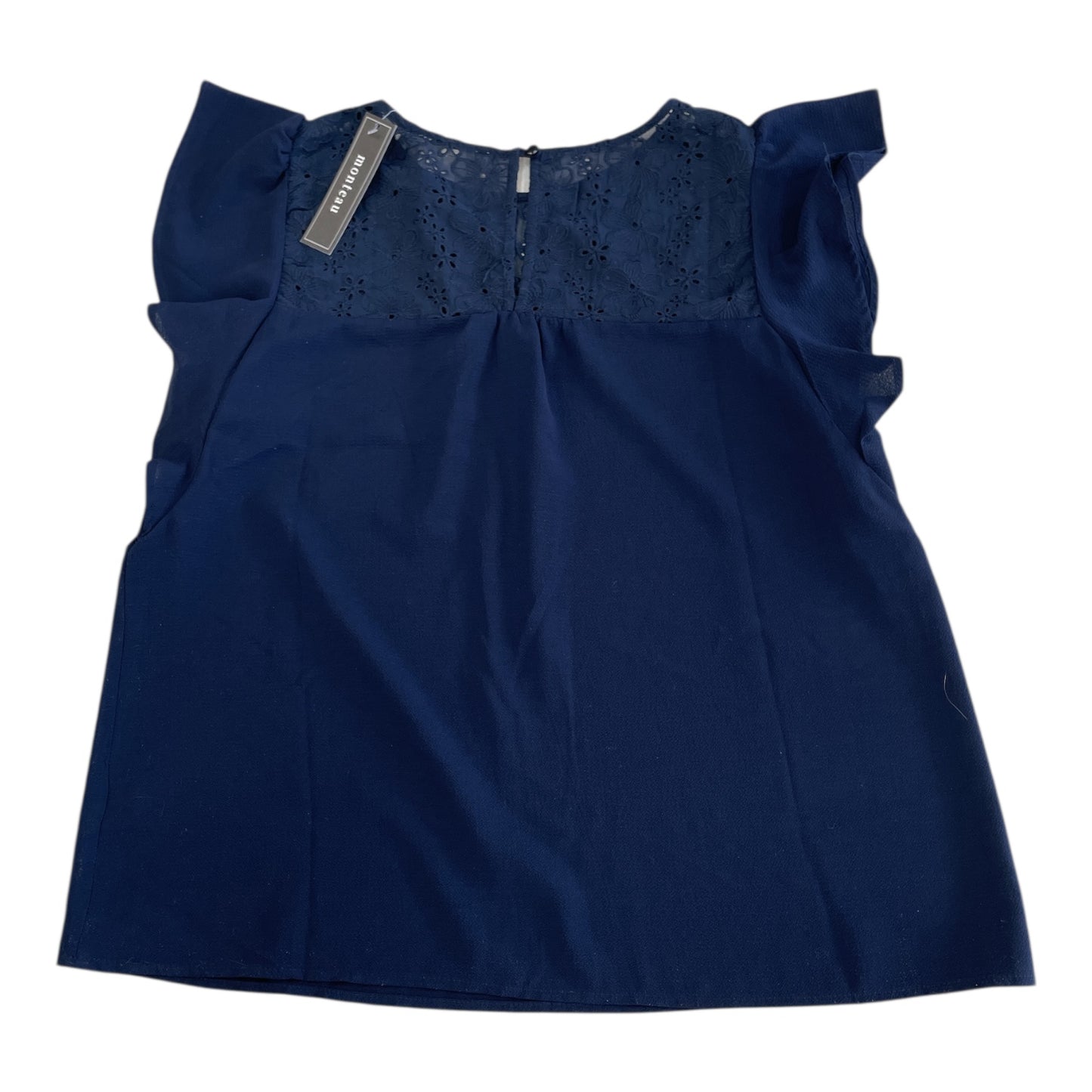 Top Sleeveless By Monteau In Navy, Size:Xl