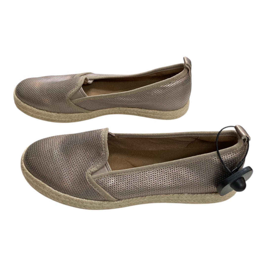 Shoes Flats By Clarks In Taupe, Size:8