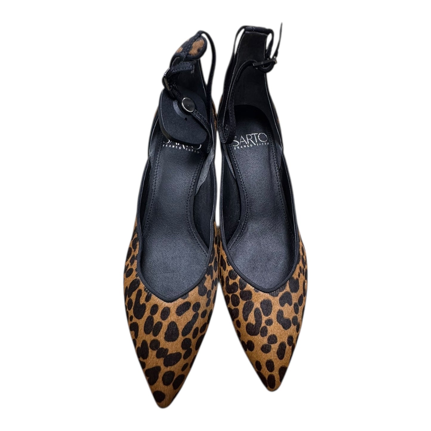 Shoes Heels Block By Franco Sarto In Animal Print, Size:6.5