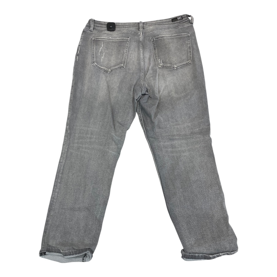Jeans Boyfriend By Kut In Grey, Size:18