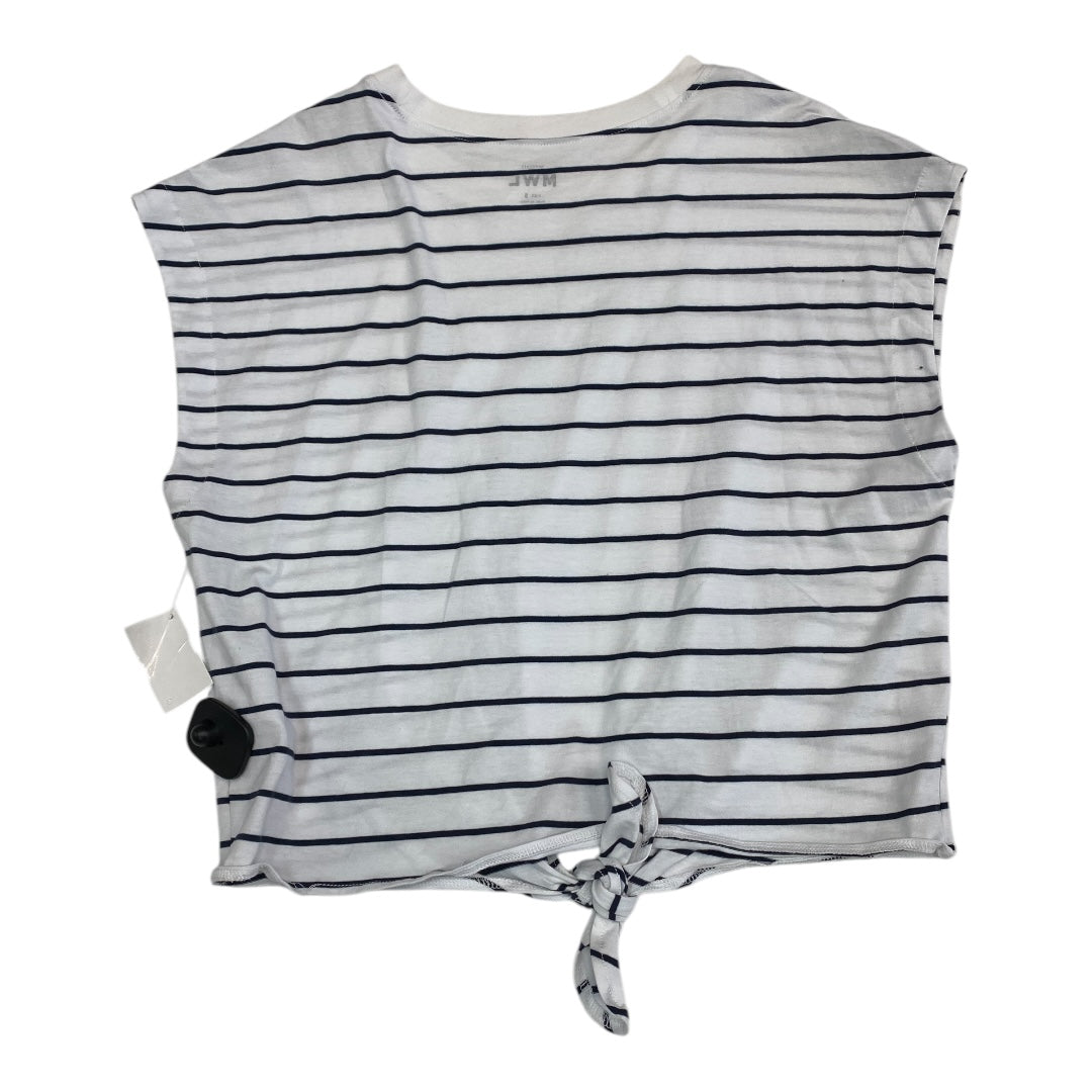 Top Sleeveless By Madewell In Striped Pattern, Size:S