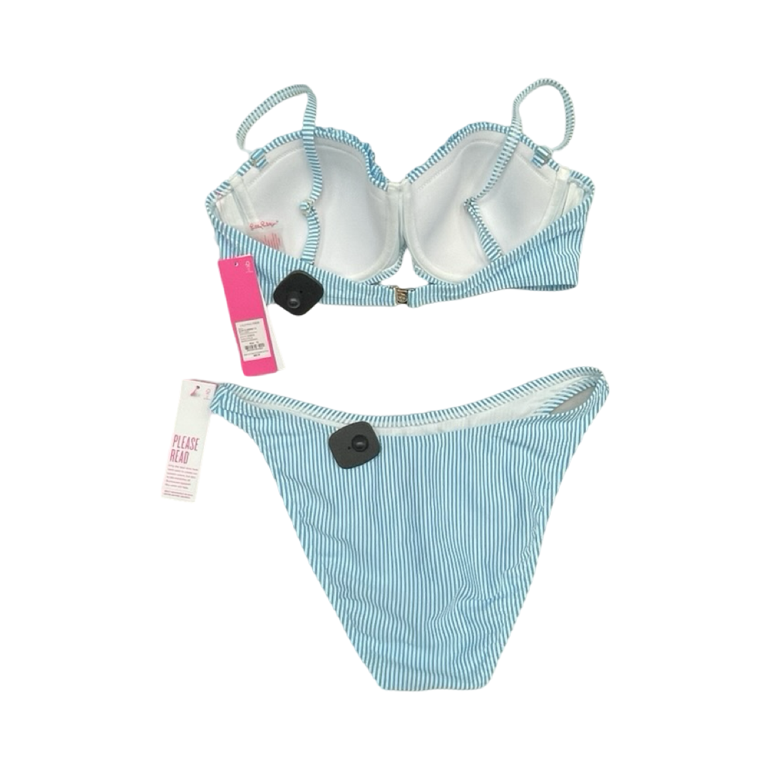 Swimsuit Designer By Lilly Pulitzer In Blue & White, Size:12