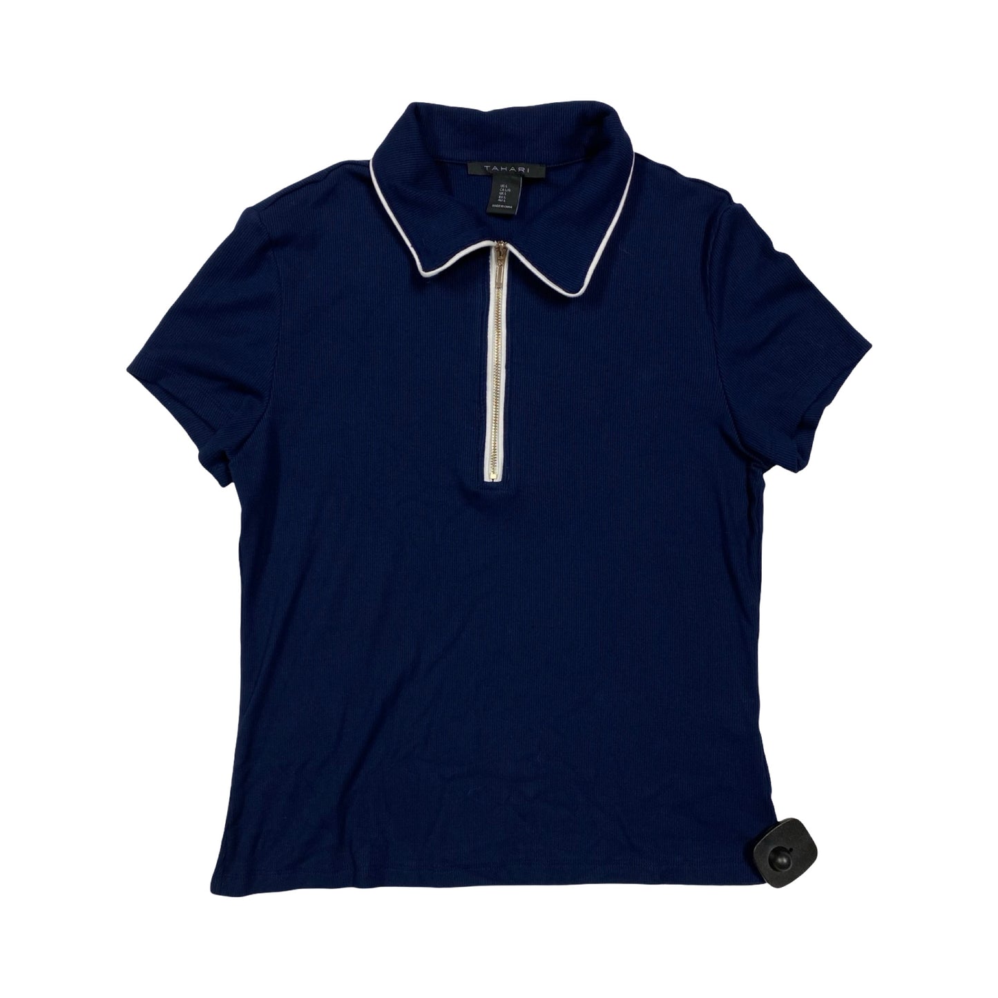 Top Ss By Tahari In Navy, Size:L
