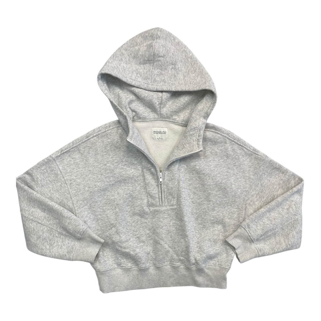 Sweatshirt Hoodie By Abercrombie And Fitch In Grey, Size:S